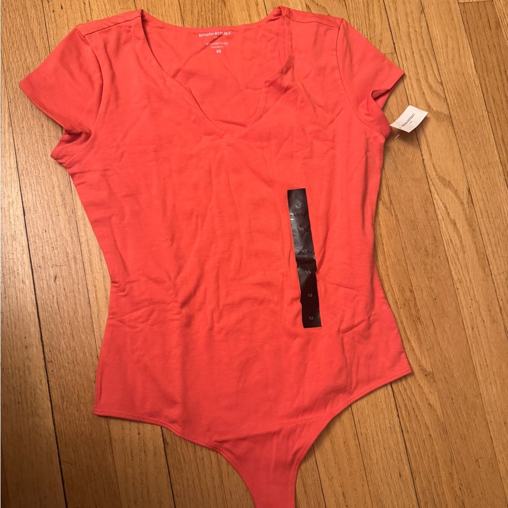 NWT Banana Republic Factory soft stretch short sleeve bodysuit XS